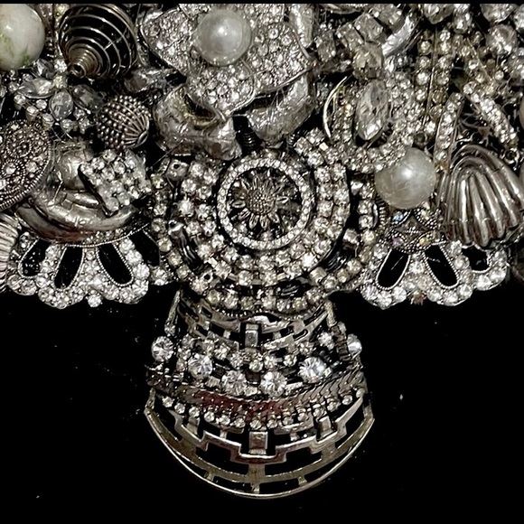 Vintage Mosaic Jewelry Two toned evergreen - Picture 7 of 7